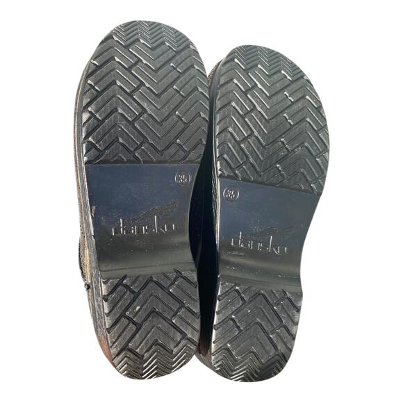 Dansko Professional Clogs EU 35 US 5 Copper Woven Metallic Nurse Comfort Slip On - Picture 13 of 16